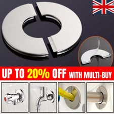 1-10X Stainless Steel Water Pipe Wall Cover Bathroom Shower Faucet Cover 24-35mm