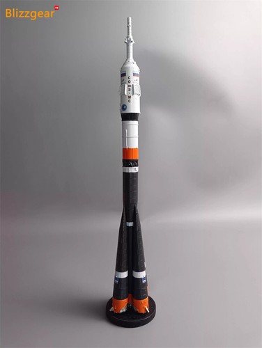 Nuevo modelo de cohete Soyuz ruso escala 1:200 acabado pintado hecho a mano - Imagen 2 de 8