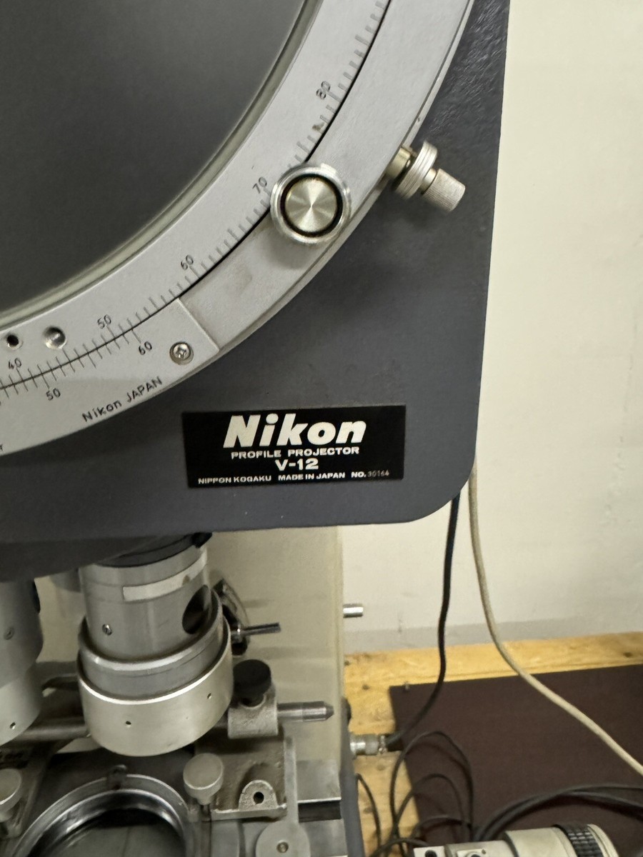 NIKON V-12 PROFILE PROJECTOR + NIKON CM-6F DIGITAL COUNTER + NIKON V-12 PROFILE PROJECTOR + NIKON CM-6F DIGITAL COUNTER +