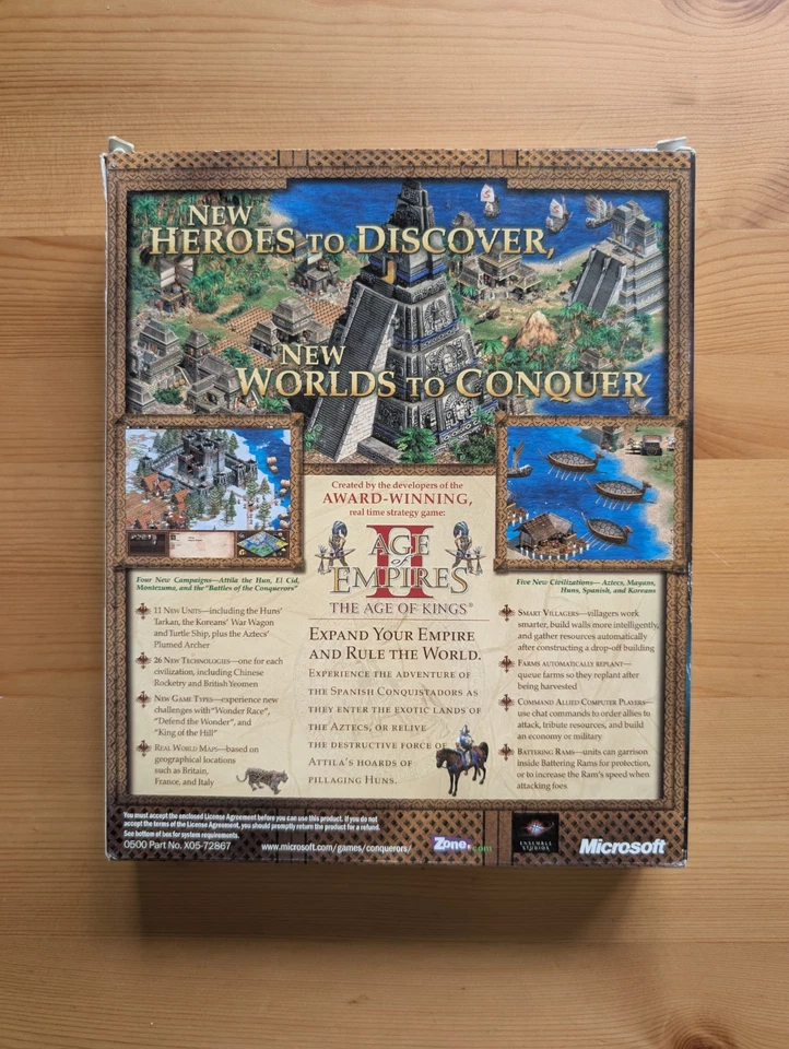 Age of Empires II: The Conquerors Expansion Vintage PC Game *BIG BOX GAME* - Image 3 of 4