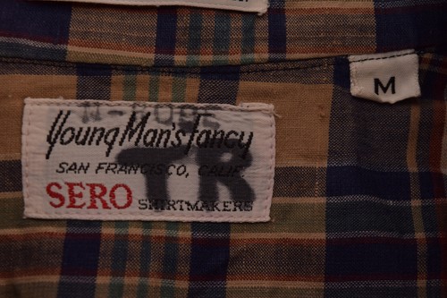 Indian Madras Mens Plaid Hand Woven Button Down Shirt M - Picture 4 of 4