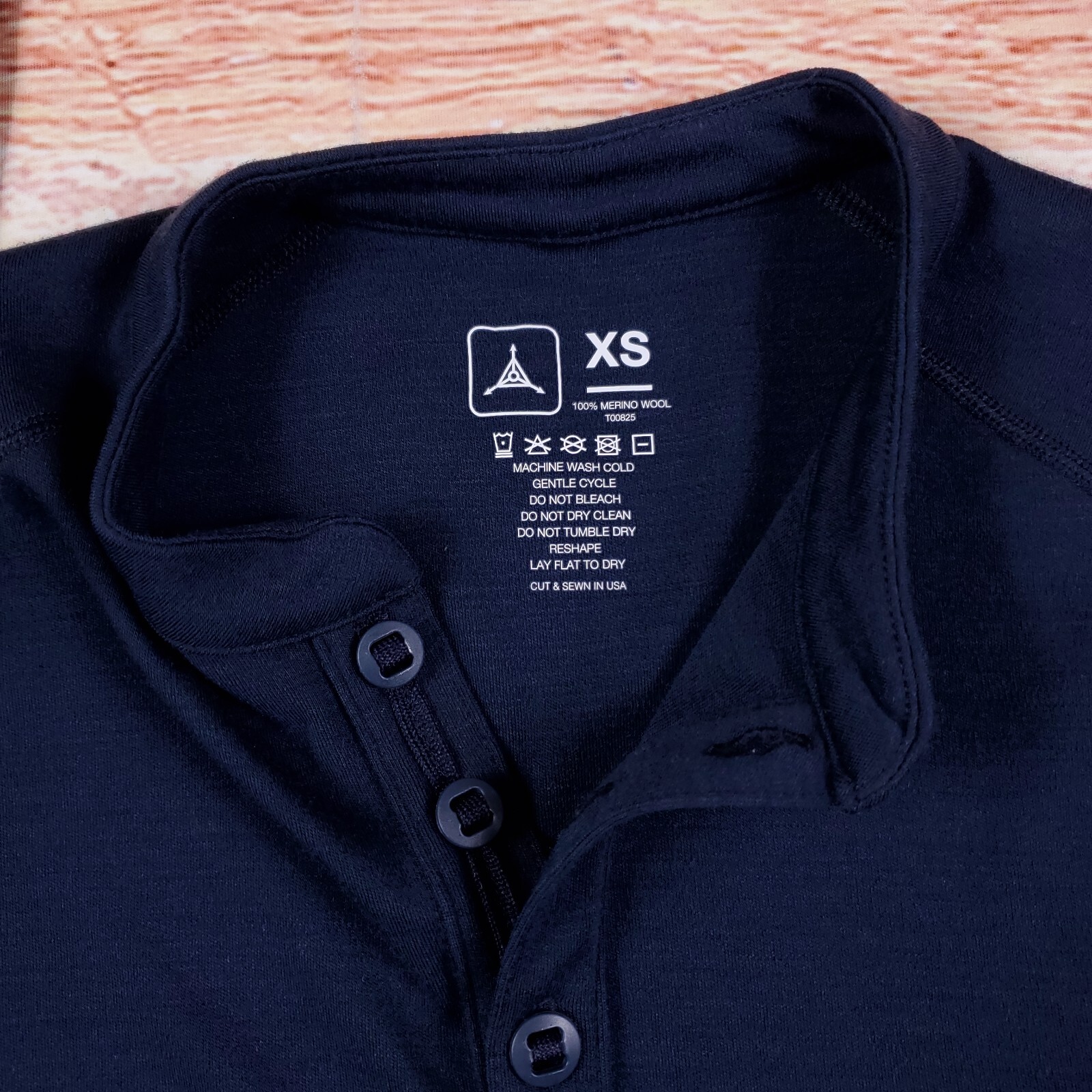 Triple Aught Design Primer Men's XS 100%Wool Shirt  TAD Gear Navy Blue