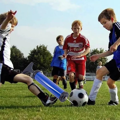 Portable Air Pump Kit with Needle,Nozzle, Extension Hose for Soccer Basketball - Afbeelding 3 van 6