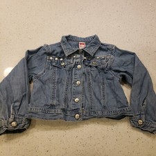 Gymboree Girls Denim Jacket Sz 5 Light wash snap front