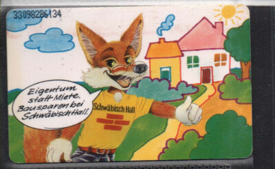 TKL112 - Telephone Card K 1016 08.93 Bauspk. Swabian Hall, Empty