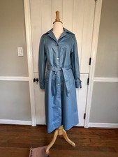 Totes Ii Vintage Baby Blue Trench Coat, Size 8