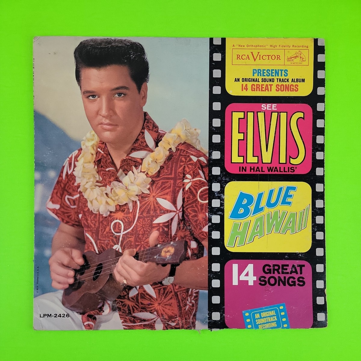 Elvis Presley Blue Hawaii UK(英)盤 LP Mono Elvis Presley Blue Hawaii LP 1961 Mono Press RCA LPM-2426 VG