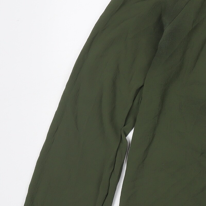 Select Womens Green Polyester Basic Blouse Size 1… - image 7