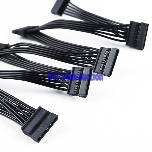 15Pin SATA Power Y-Splitter Cable Adapter Extension 1 Male to 8 Female For HDD - 第 8/12 張圖片