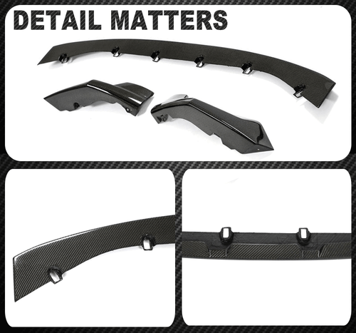 Fit For BMW G80 M3 G82 M4 2021UP Real Carbon Front Bumper Lip Splitters Spoiler  - Bild 12 von 12