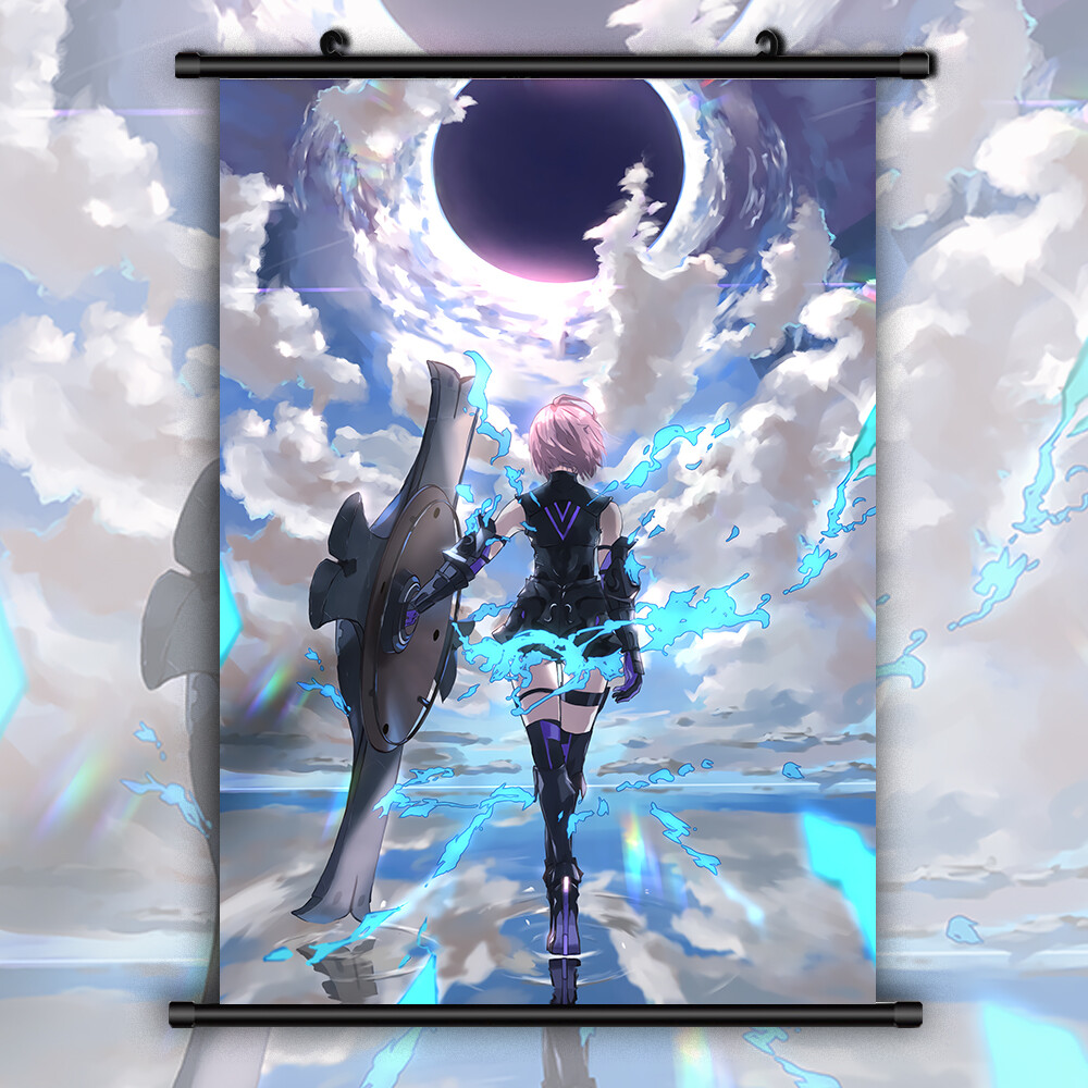 Fate Grand Order Anime Wall Poster Scroll Room Decor Home Garden Edemia Home Decor