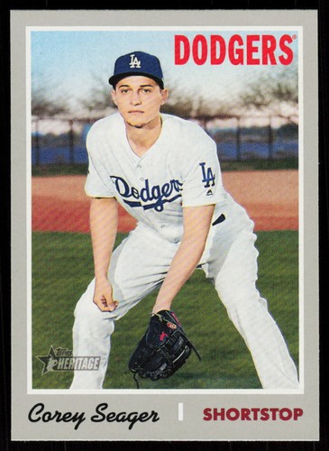 2019 Topps Heritage Corey Seager #341 BASEBALL Los Angeles Dodgers