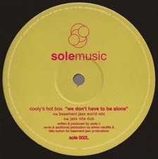 Cooly's Hot Box - We Don't Have To Be Alone (12")