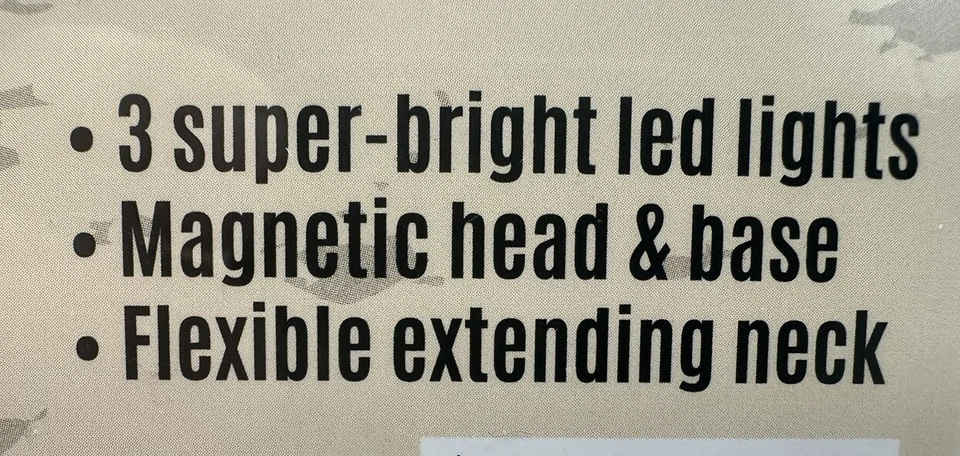 Telescopic Flashlight With Magnetic Head And Base Led Light Red Dog Garage Black - Image 4 of 4