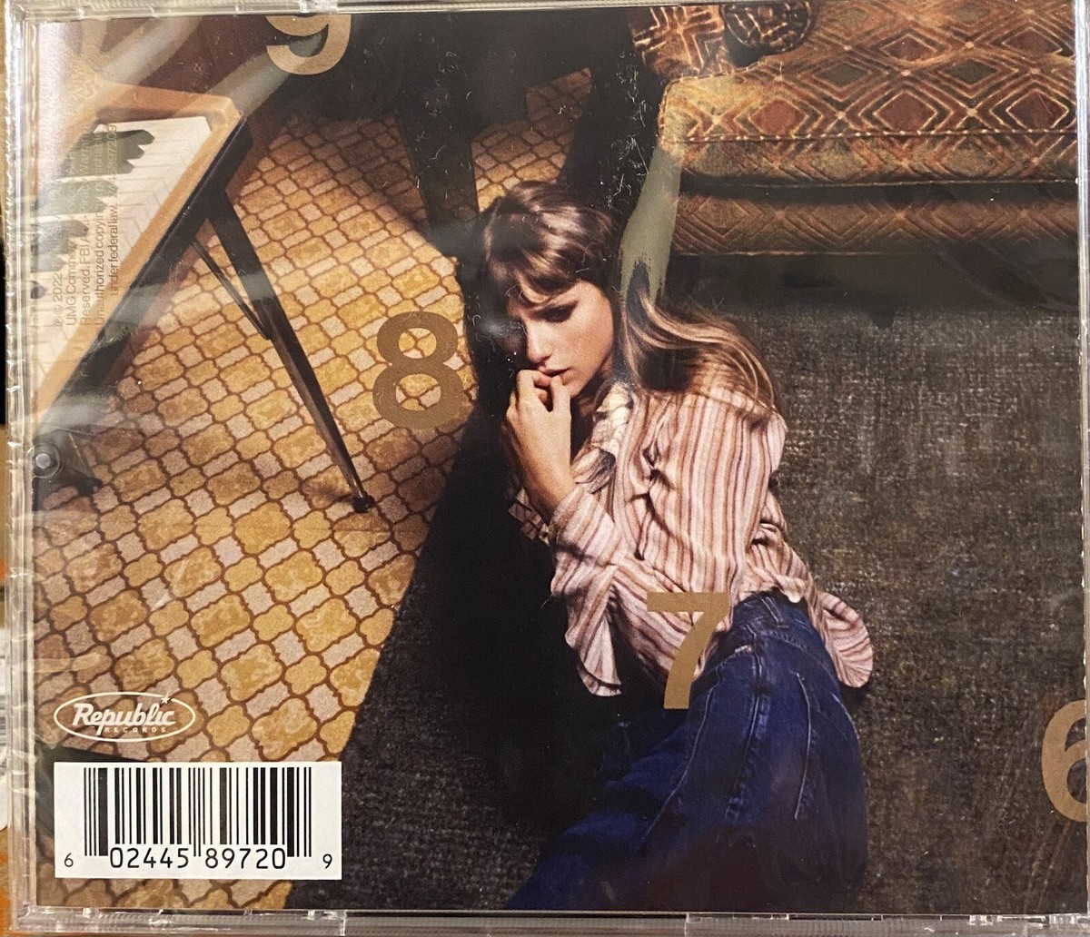 Taylor Swift SIGNED Midnights Mahogany CD Autographed Photo Insert