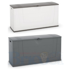 Baule Cassapanca in Resina Cassa Contenitore Porta Attrezzi da Esterno Giardino