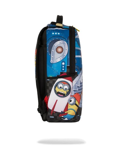 Sprayground x Minions Builders Backpack🔥New Black Bookbag Large School Bag - Picture 3 of 10