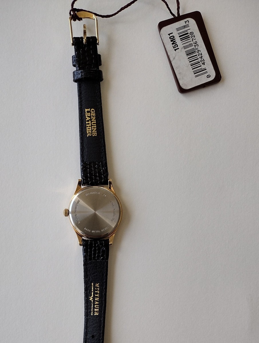 NWT Wicked Goldtone Analog Watch w/Leather Belt Band and three sweeping hands. Universal Pictures  main image 4