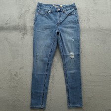 Seven7 Jeans Women's Size 10 High-Rise Tummyless Skinny 28.5" Inseam Distressed