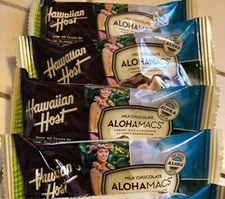 Hawaiian Host AlohaMacs Milk Chocolate Macadamia Nuts 4 PACKS Gift Exp 01/26 N