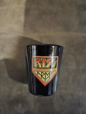 Vintage KISS Army Black Shot Glass 2006 KISS Catalog USA Rare Collectible