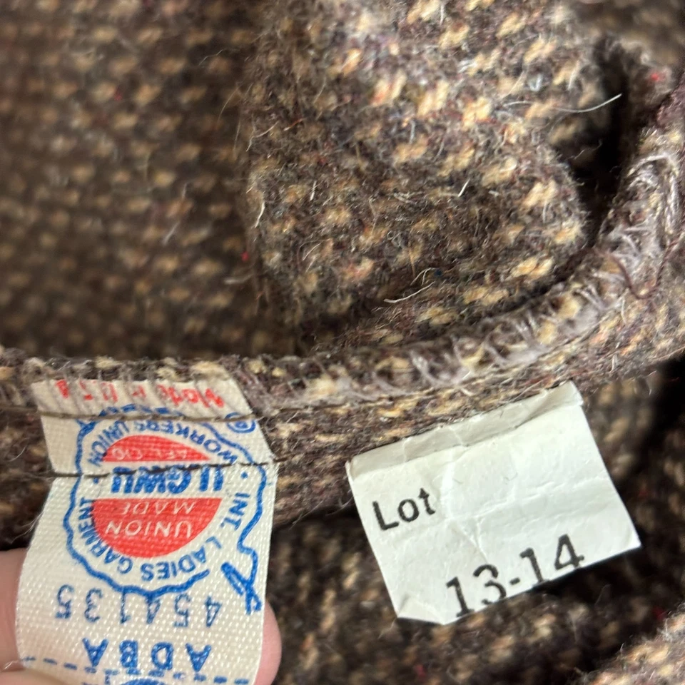 Vintage Womens Dark Academia Schoolgirl Classic Double Slit Skirt Size S/M Brown - Image 3 of 4