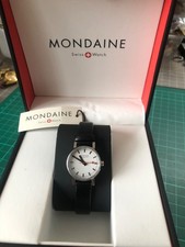 Mondaine Official Swiss Railways ladies quartz watch. SBB CFF FFS. New Battery