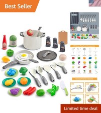 Realistic Kitchen Accessories Playset - 35Pcs Toy Set for Creative Learning