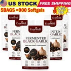5X Everwell Fermented Black Garlic 180Softgels,Odorless Vegan Non-GMO Supplement