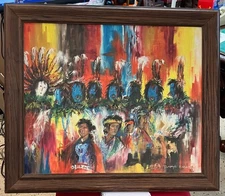 Tommye Badonie "Navajo Yei" Original Painting  LOCAL PICK UP ONLY AAA2689