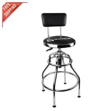 Versatile Adjustable Hydraulic Workshop Stool - Supports 250 lbs Comfortably