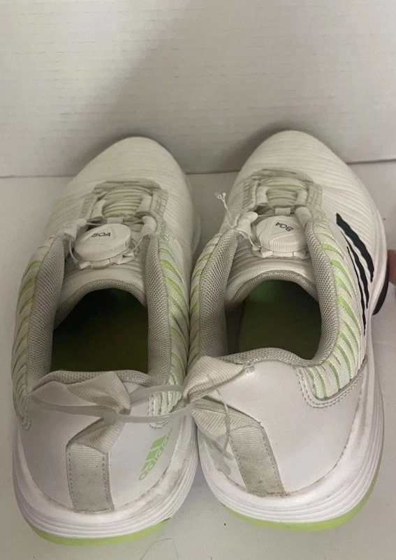 Zapatos de golf Adidas blancos con verdes para mujer talla 6 BOA Foto 4 de 4