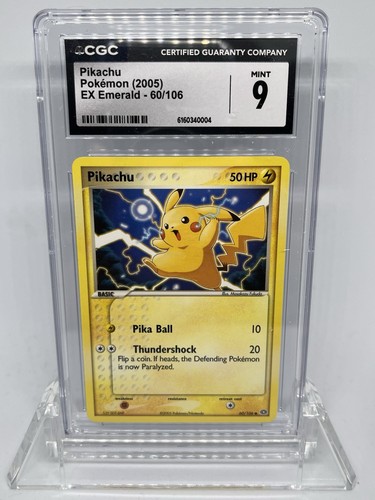 Pikachu graded CGC 9 for sale on eBay