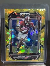 2023 Panini Prizm Draft Picks - Jahmyr Gibbs #116 Gold Ice Prizm (RC)