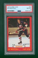 1973 O-Pee-Chee Hockey Card - #67 Ed Westfall, PSA 8 NM/MT