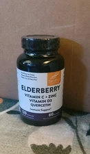 Sandhus Elderberry Vitamin C Vit D3 Zinc Quercetin -Immune Support - EXP 12/2027