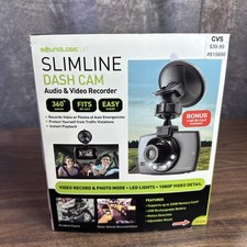 Slimline Dash Cam Audio and Video Recorder 360 Swivel, New by itek Sealed Box 