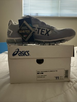 Size 10.5 - Asics GEL-KAYANO 5 360 G-TX 1021A199-100 GORE-TEX  COOL MIST NEW