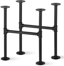 Coffee Table Legs, Industrial Metal Table Legs, Black Pipe Table Legs for Coffee