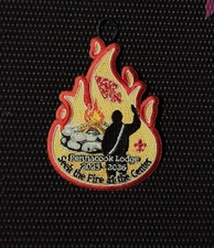 OA Pennacook Lodge 2025 -2026 Lodge Chief's Theme Patch with Button Loop