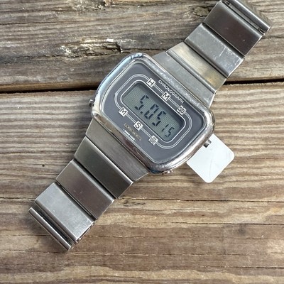 Vintage Longines LCD Digital Chronograph Watch 1970s Ref.L780.1