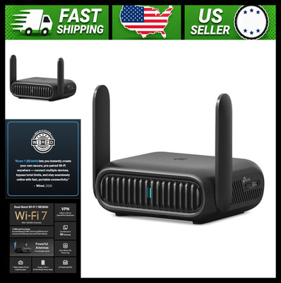 TP-Link Wi-Fi 7 Portable Travel Router Dual-Band 2.5G USB 3.0