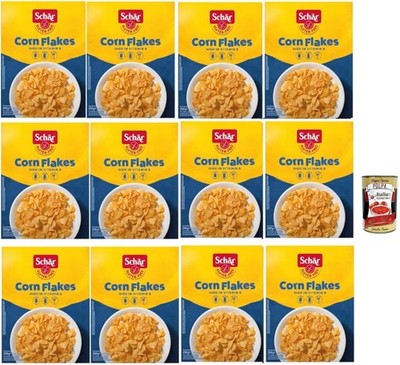 Schär Corn Flakes, 12x250g, glutenfreie Maisflocken für Diäten+Polpa