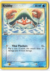 Krabby 54/100 EX Crystal Guardians Common