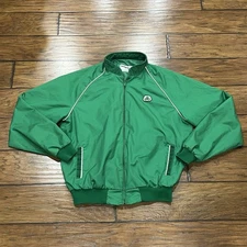 Vintage Pioneer Seeds Jacket Mens XL Swingster Green Bomber Corduroy USA Farmer