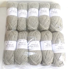 10 Skeins Knit Picks Wool Of  The Andes Dove Heather Gray 24007 Lot 370606