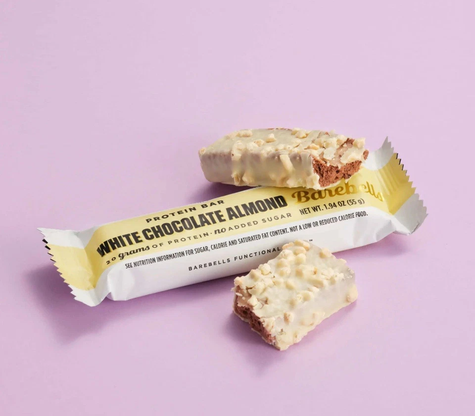 (Pack de 2) Barritas Proteicas Barebells, Chocolate Blanco Almendra (24 Barritas en Total) Foto 2 de 3