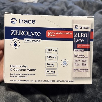 Trace ZeroLyte Electrolyte Sticks Salty Watermelon 30 Pack Zero Sugar
