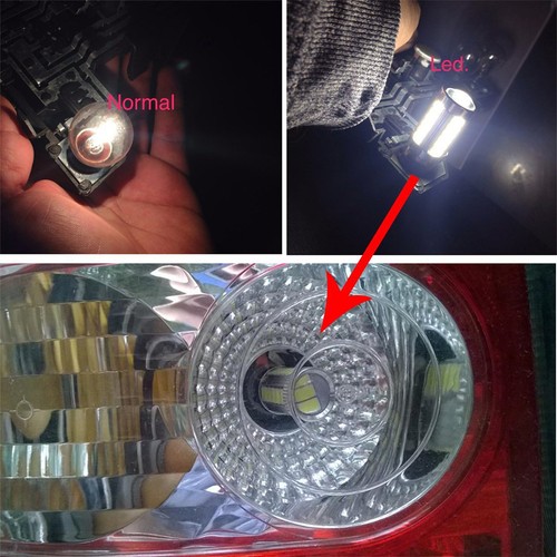 2PCS White 3157 Car Reverse Light Backup 33-SMD LED Bulb Lamp Car Turn Signal - Picture 13 of 14