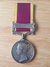Victorian China medal full size in lovely condition. Modern ribbon.